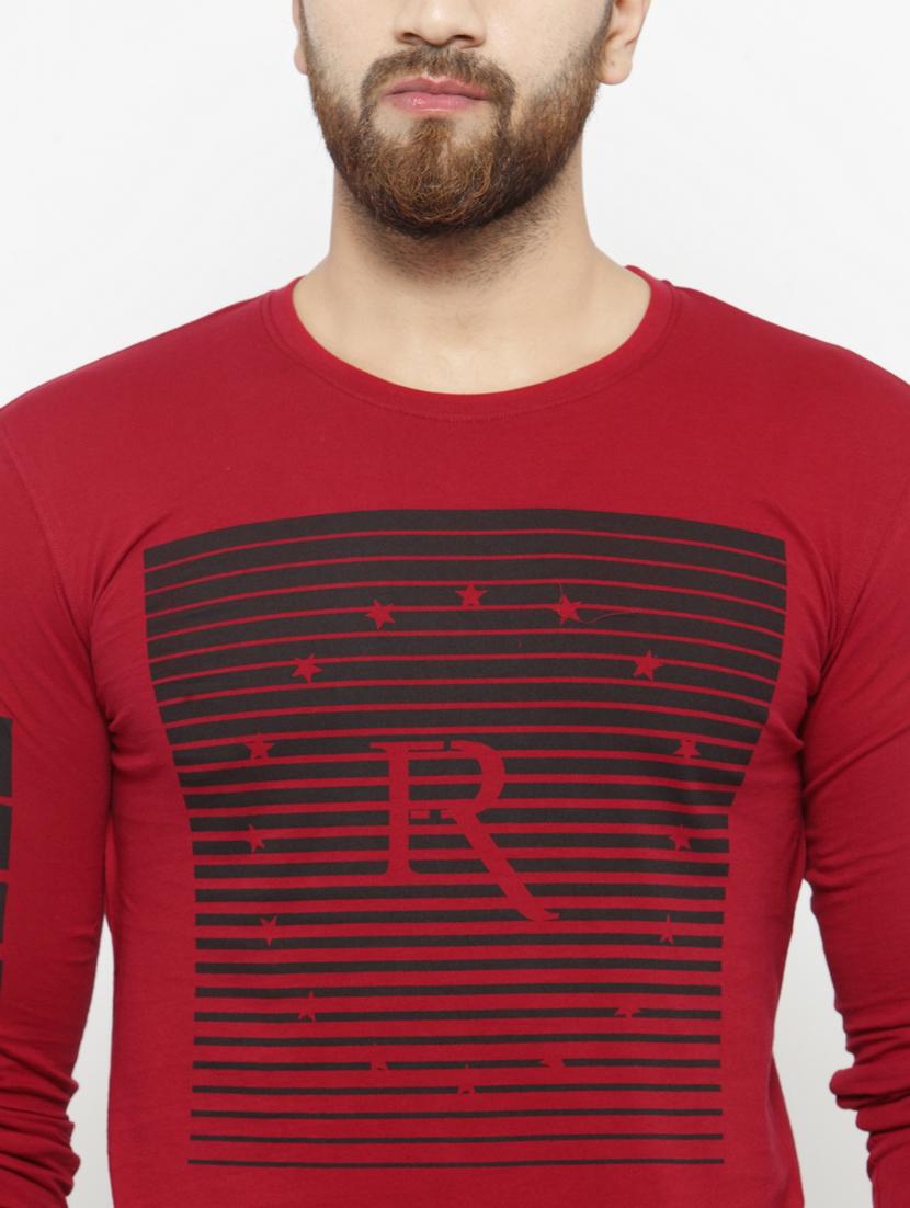 round neck printed regular t-shirt - 20169714 - Standard Image - 4