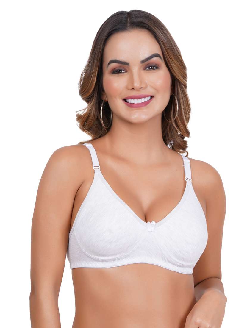 pack of 3 solid multi coloredn regular bra - 20170935 -  Standard Image - 1