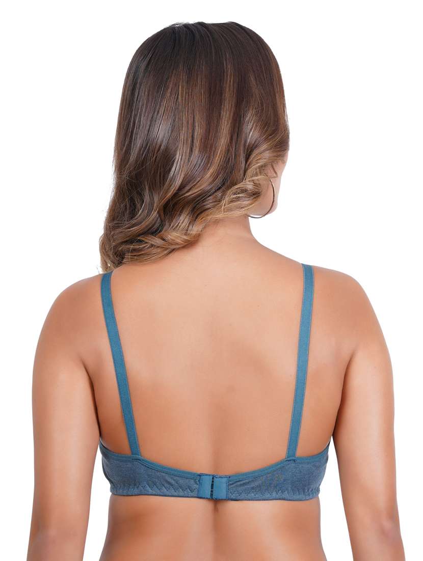 pack of 3 solid multi coloredn regular bra - 20170935 -  Standard Image - 4