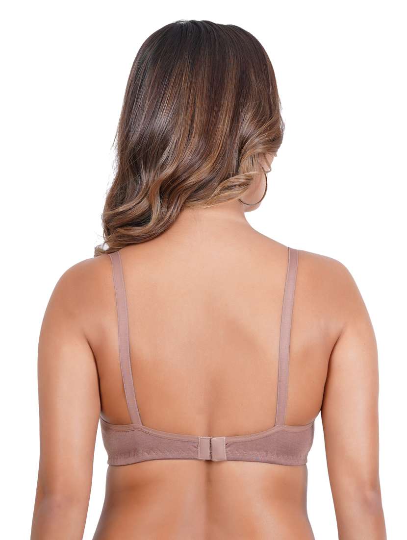 pack of 3 solid multi coloredn regular bra - 20170935 -  Standard Image - 6