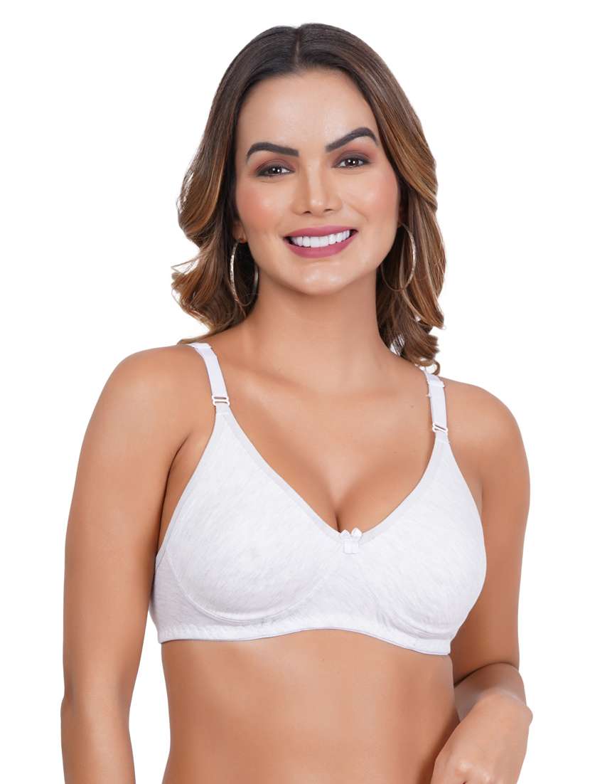 pack of 3 solid multi coloredn regular bra - 20170936 -  Standard Image - 1