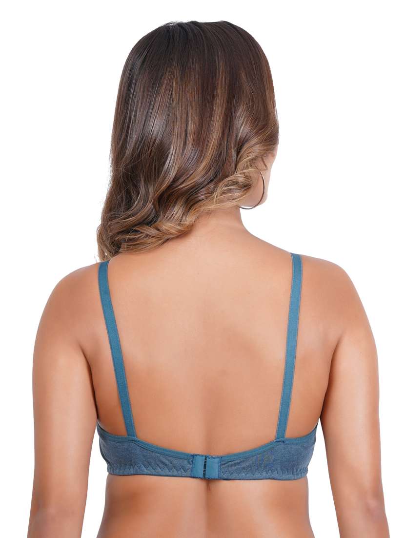 pack of 3 solid multi coloredn regular bra - 20170936 -  Standard Image - 6