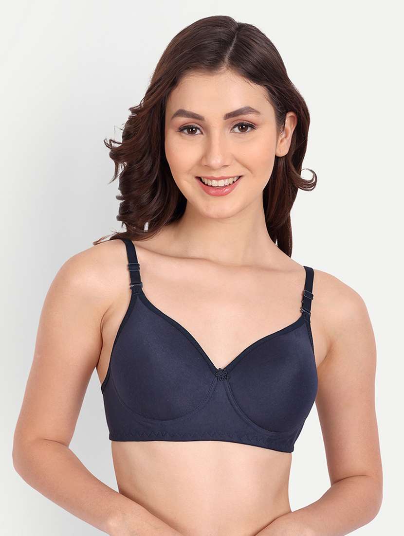 pack of 3 solid multi coloredn regular bra - 20170938 -  Standard Image - 1