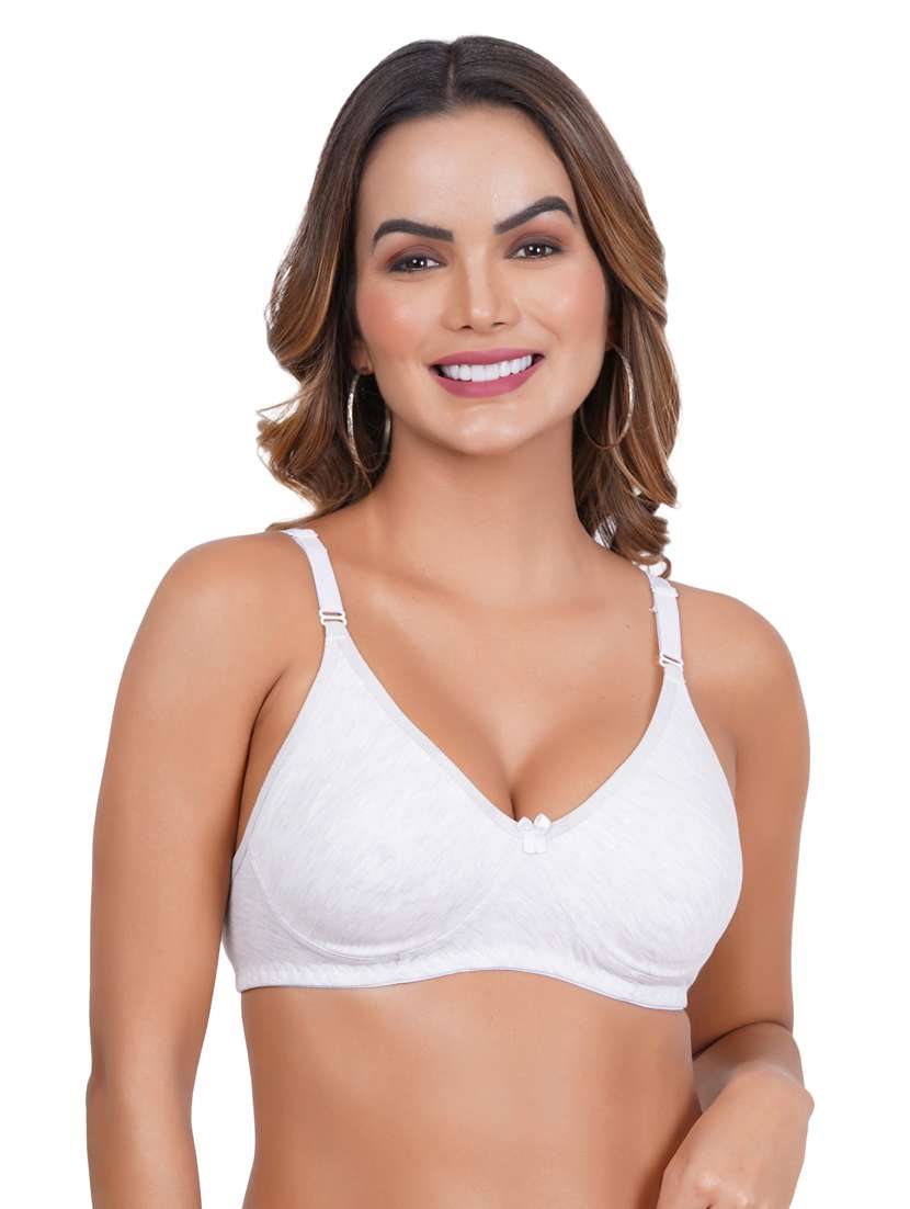 pack of 3 solid multi coloredn regular bra - 20170944 -  Standard Image - 1