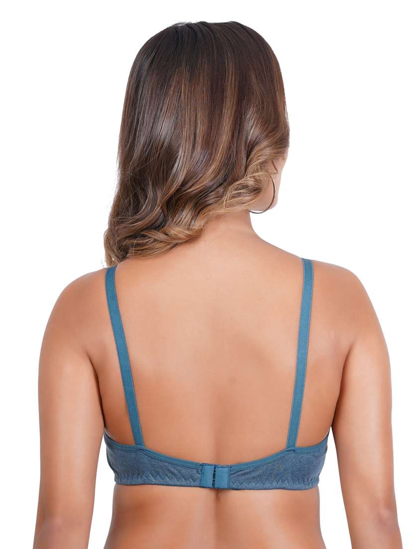 pack of 3 solid multi coloredn regular bra - 20170944 -  Standard Image - 4