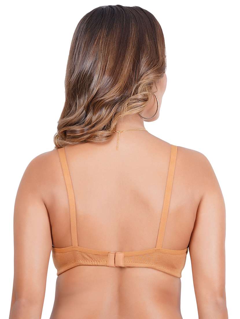 pack of 4 solid multi colored bra - 20170995 -  Standard Image - 6