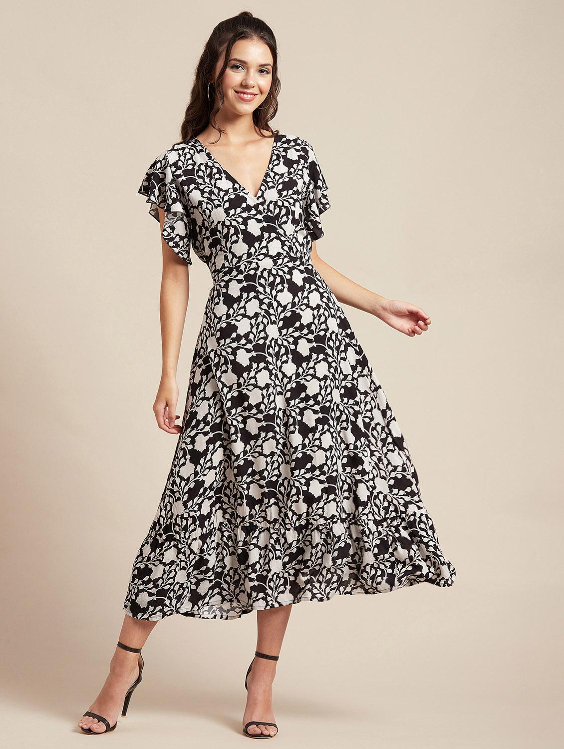 women's ruffle floral dress - 20171101 - Zoom Image - 0