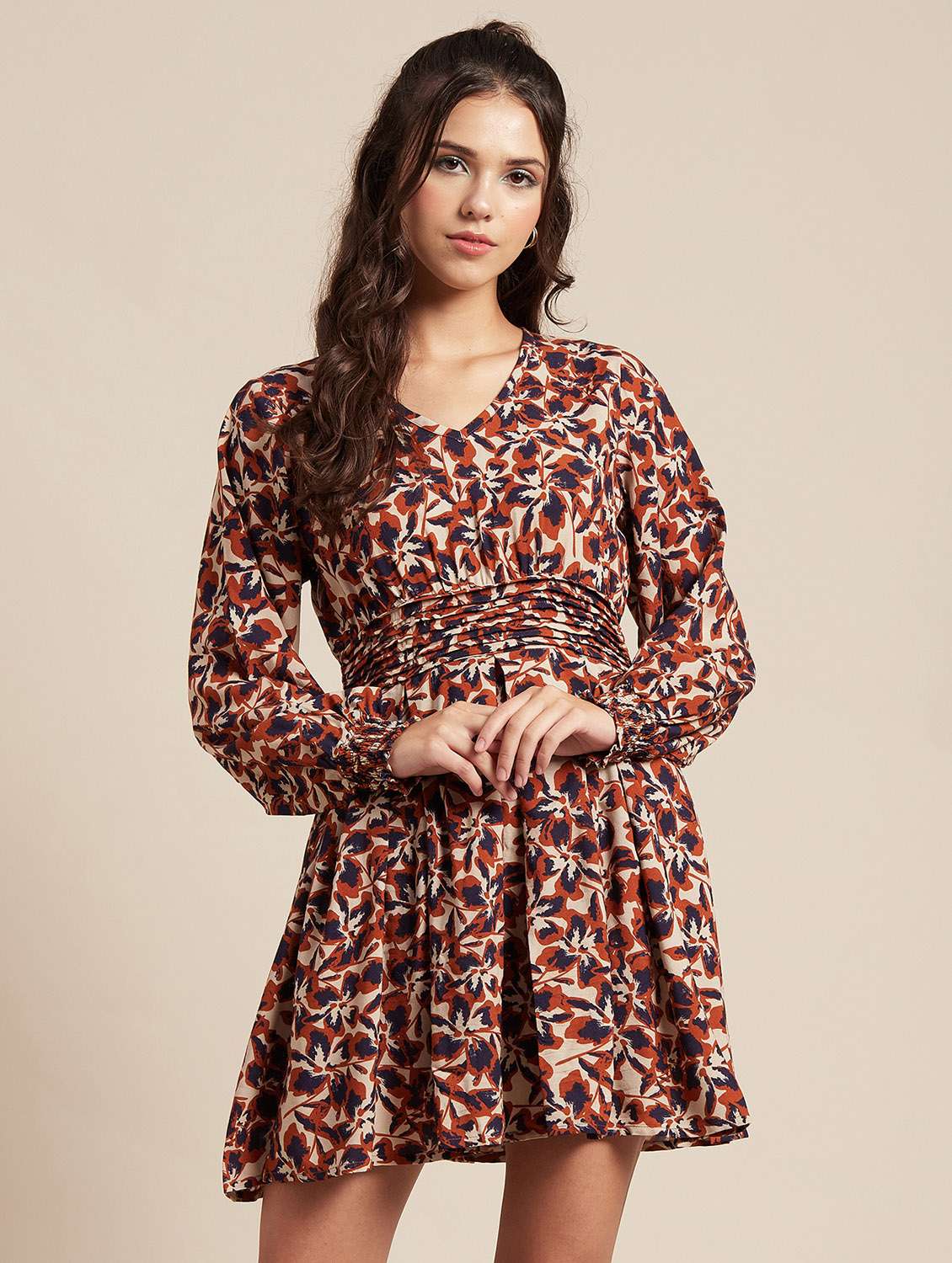 women's fit & flare floral dress