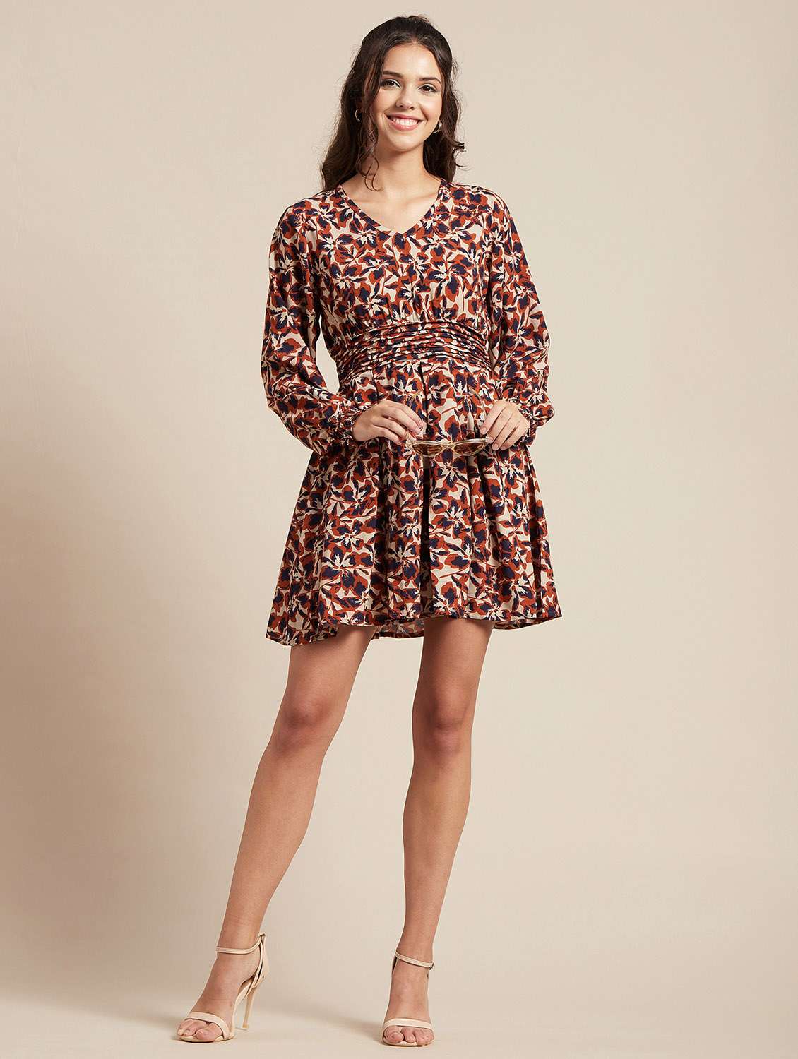 women's fit & flare floral dress - 20171106 -  Standard Image - 4