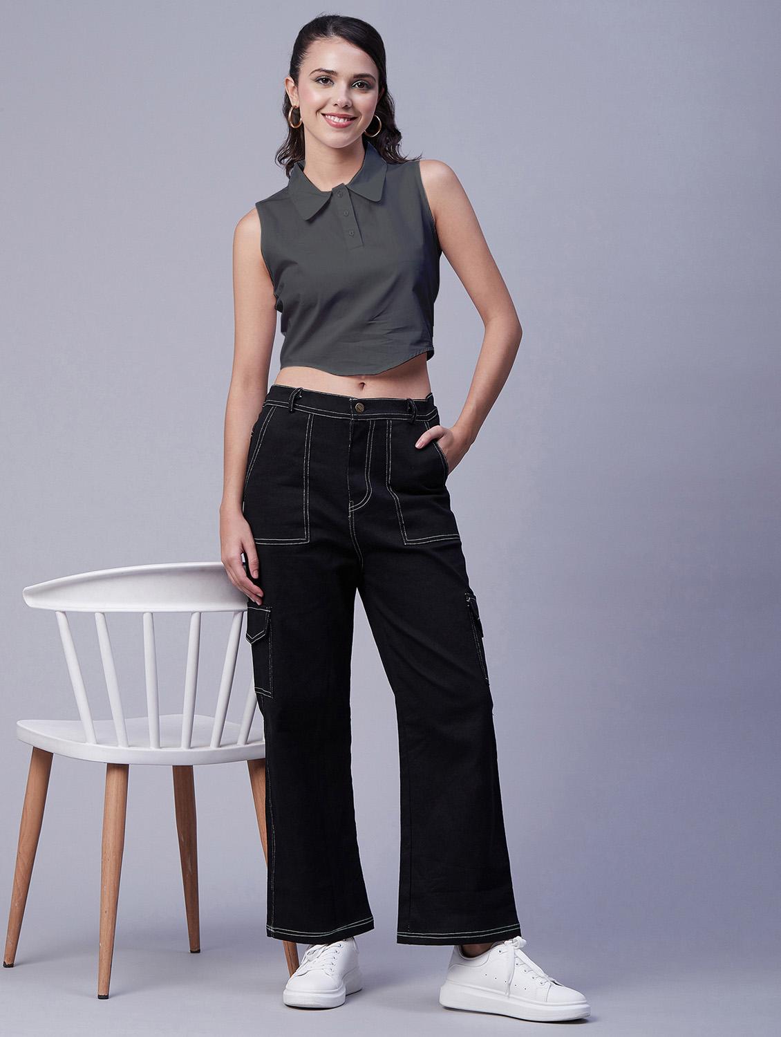 women's crop collared top - 20171126 - Standard Image - 4