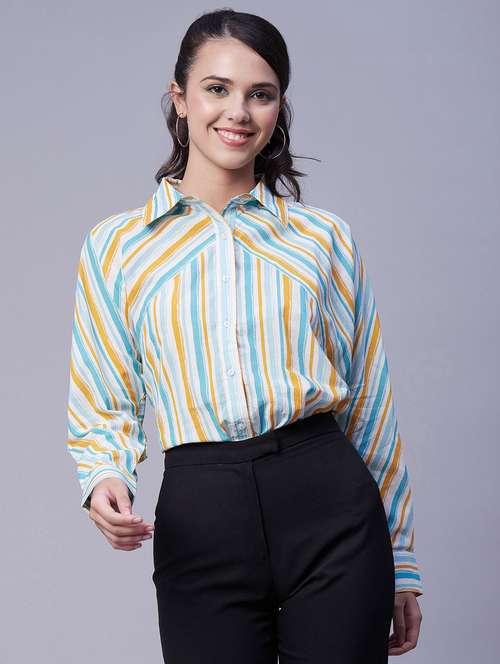 women striped regular shirt - 20171160 -  Standard Image - 0