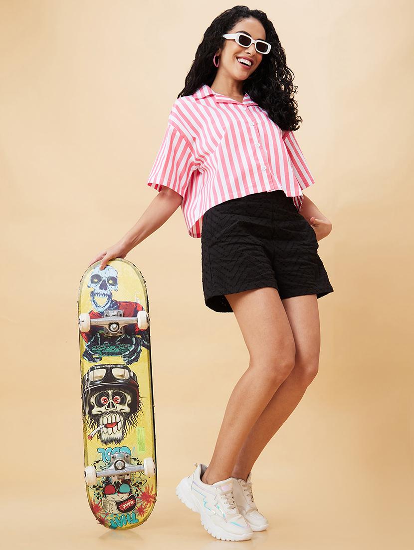 women white cotton shirt style top - 20171190 - Standard Image - 4
