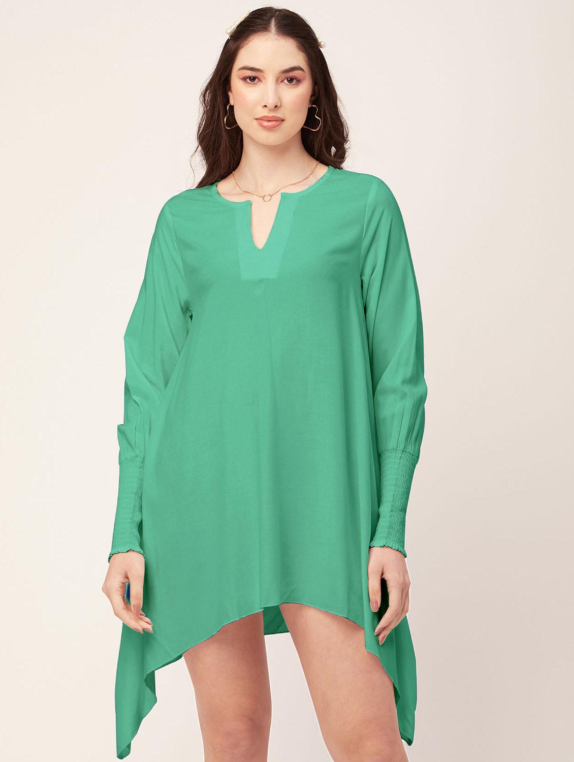 women's asymmetric solid dress - 20171723 - Zoom Image - 0