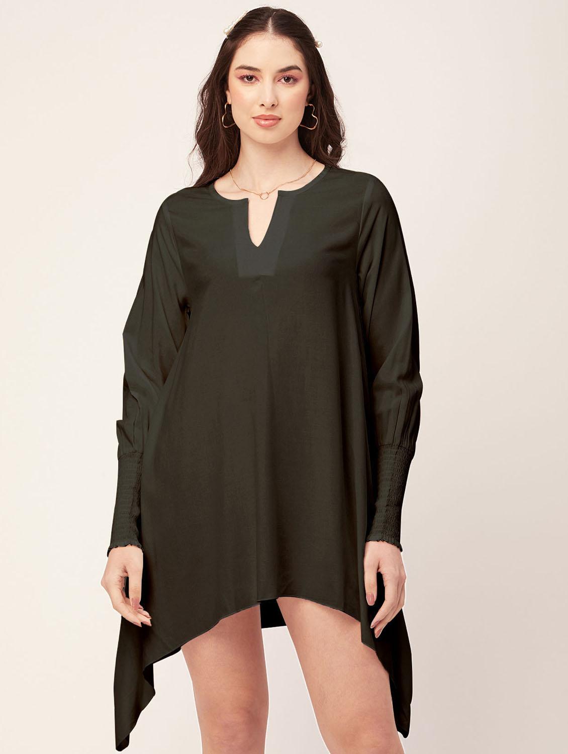 women's asymmetric solid dress - 20171725 - Zoom Image - 0