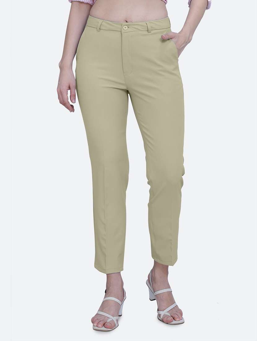 women solid trouser