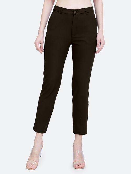 women solid tailored trouser - 20171826 -  Standard Image - 0