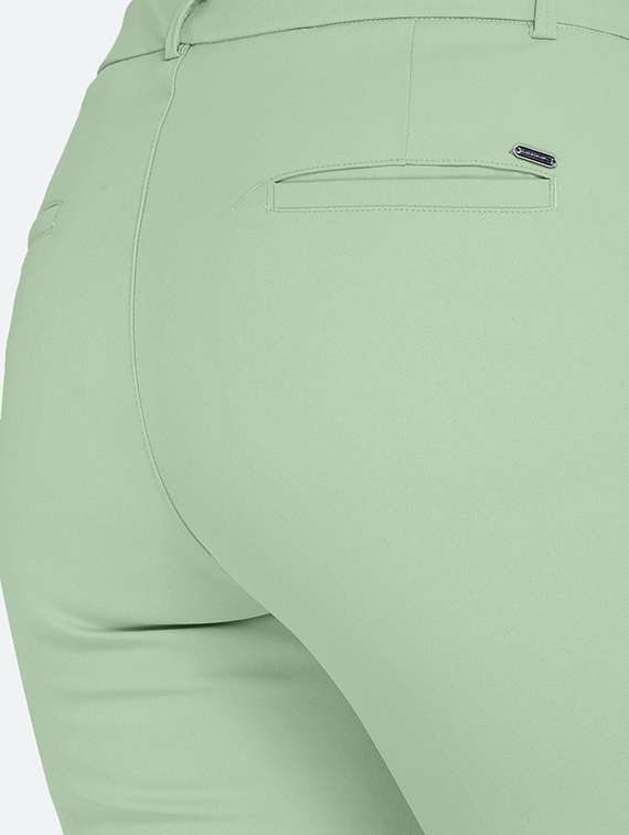 solid ankle length cigarette pant - 20171861 - Standard Image - 4