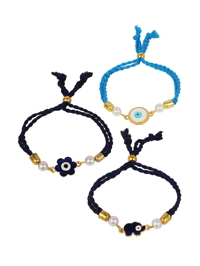 pack of 3 evil eye mauli rakhi set - 20172693 -  Standard Image - 1