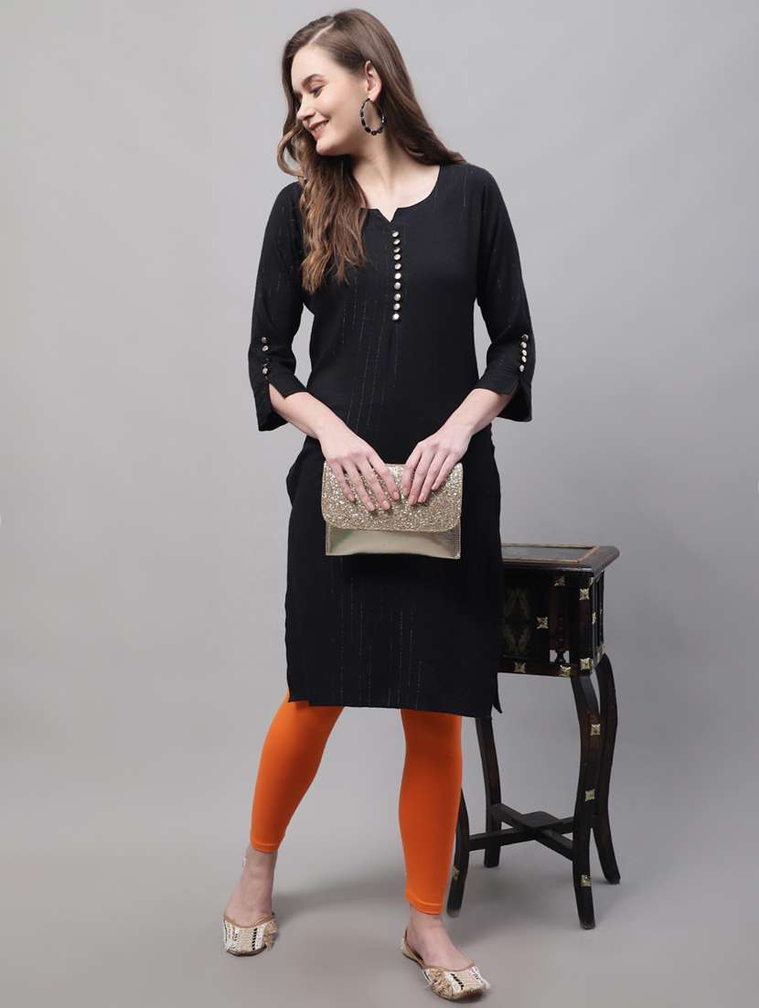 orange cotton leggings - 20173514 - Standard Image - 4