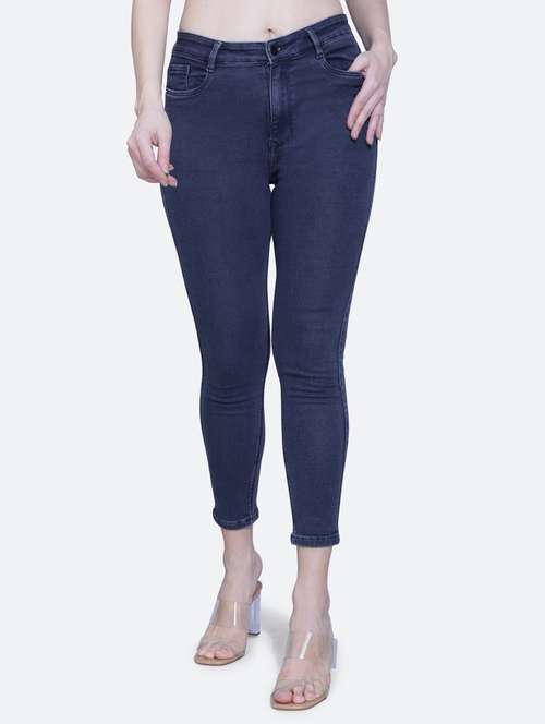 women's plain skinny fit jeans