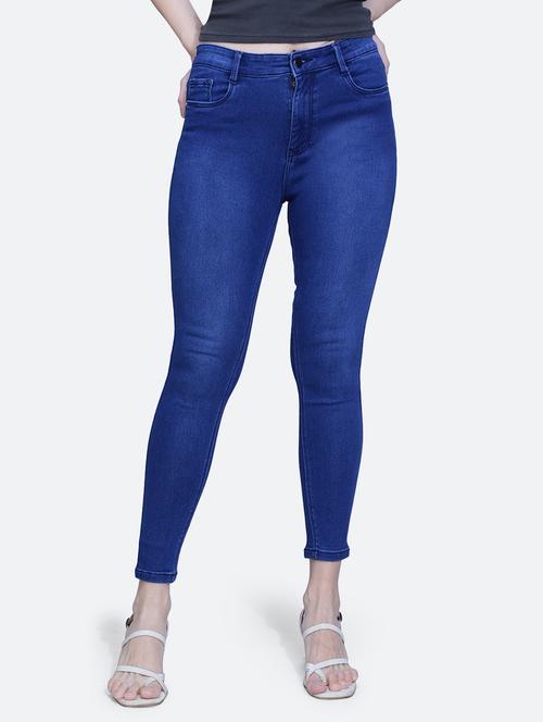 women's plain skinny fit jeans - 20173617 -  Standard Image - 0