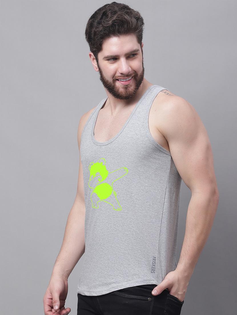 round neck printed vest - 20173812 - Standard Image - 1