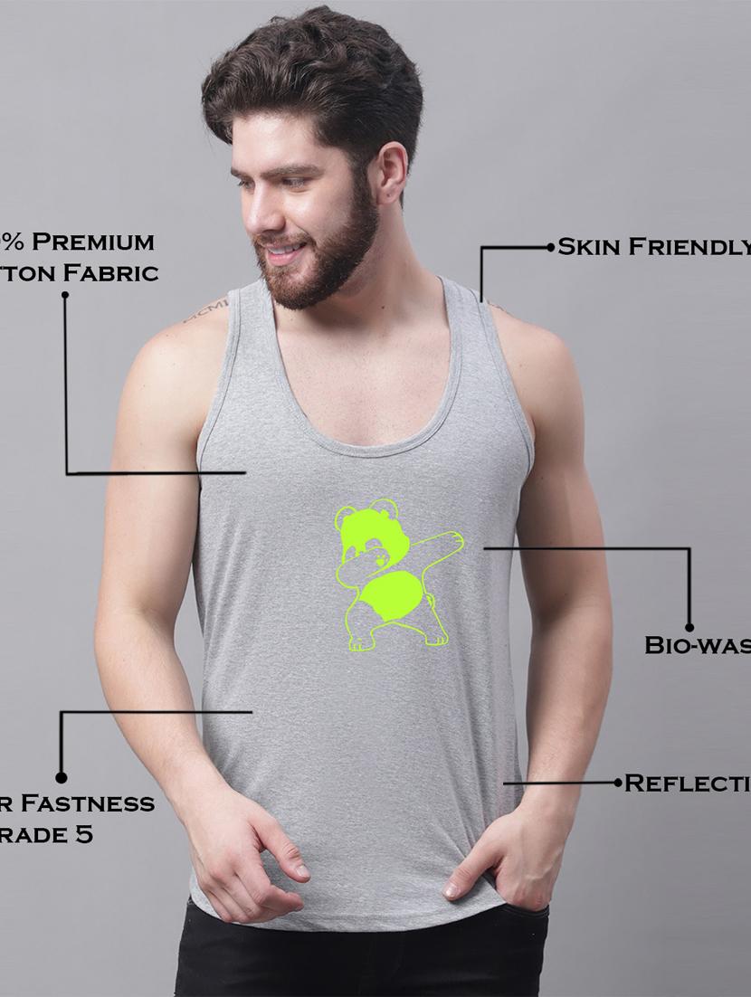 round neck printed vest - 20173812 - Standard Image - 4