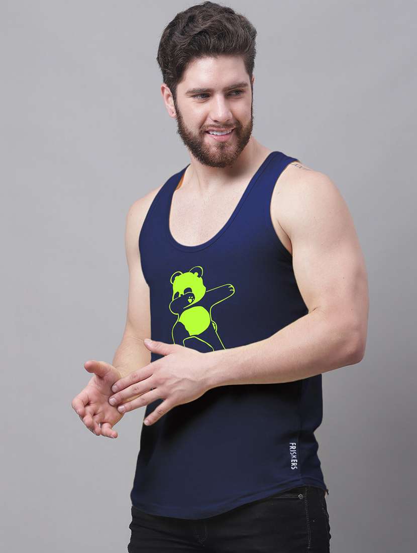 round neck printed vest - 20173813 - Standard Image - 1