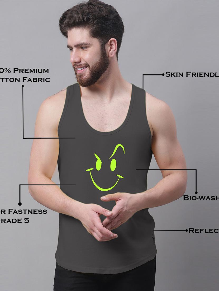 round neck printed vest - 20173818 - Standard Image - 4