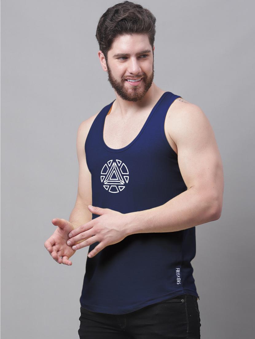 round neck printed vest - 20173823 - Standard Image - 1