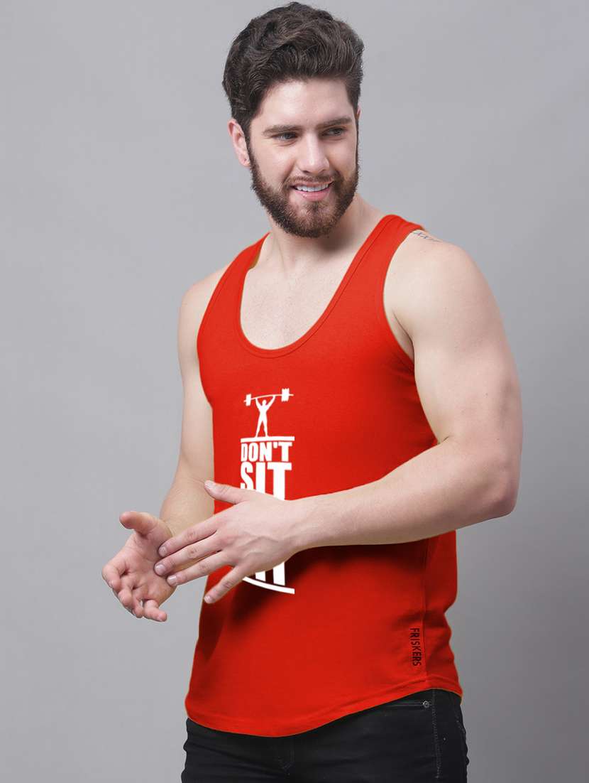 round neck printed vest - 20173858 -  Standard Image - 1