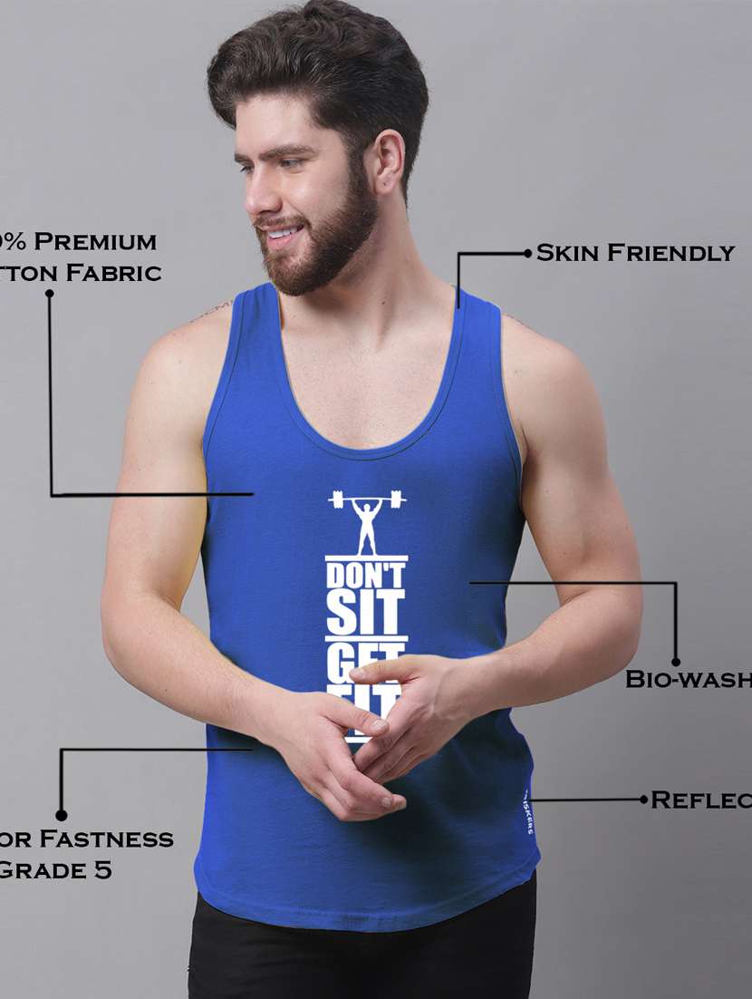 round neck printed vest - 20173859 -  Standard Image - 4