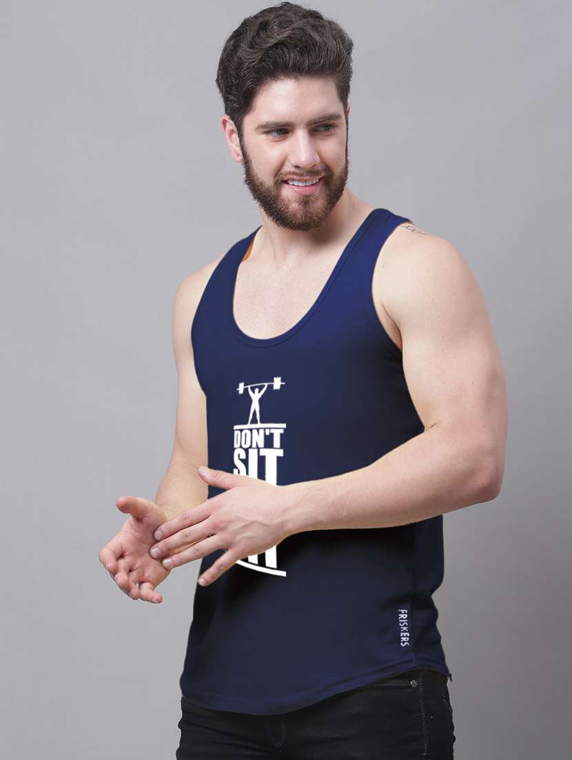 round neck printed vest - 20173862 - Standard Image - 1
