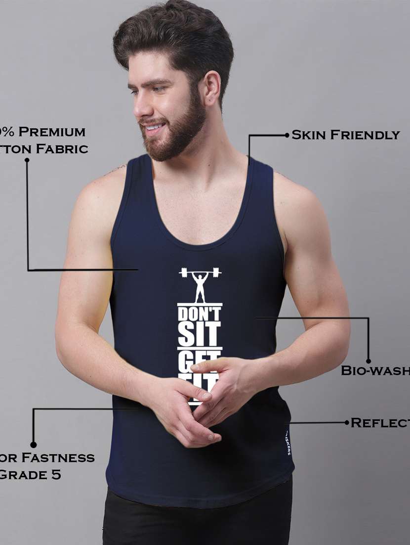 round neck printed vest - 20173862 - Standard Image - 4