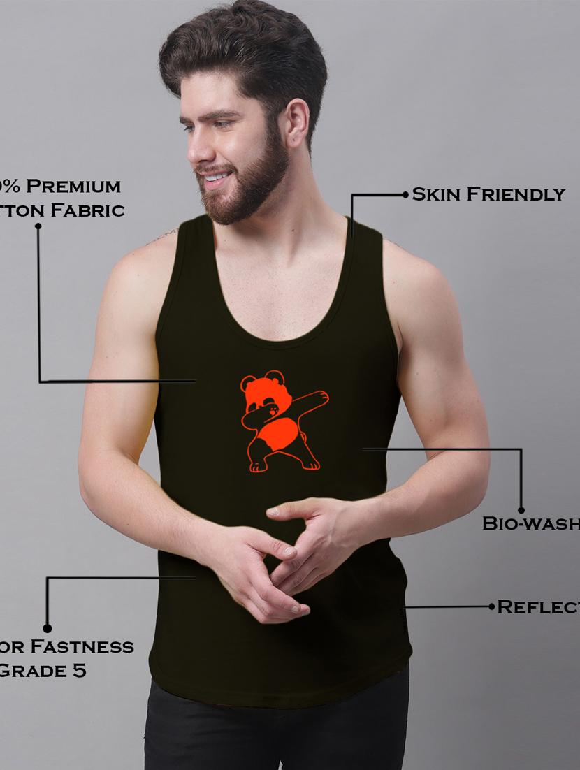 round neck printed vest - 20173865 - Standard Image - 4