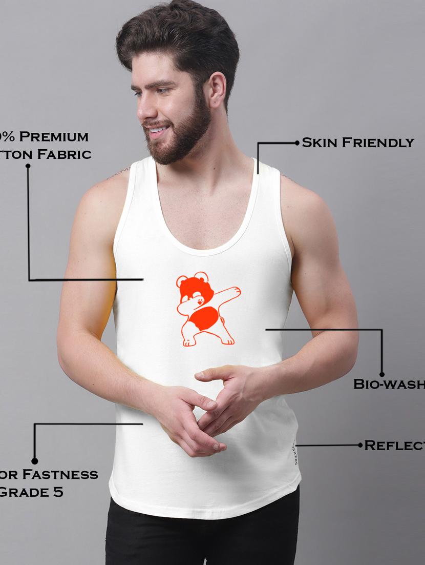 round neck printed vest - 20173866 - Standard Image - 4