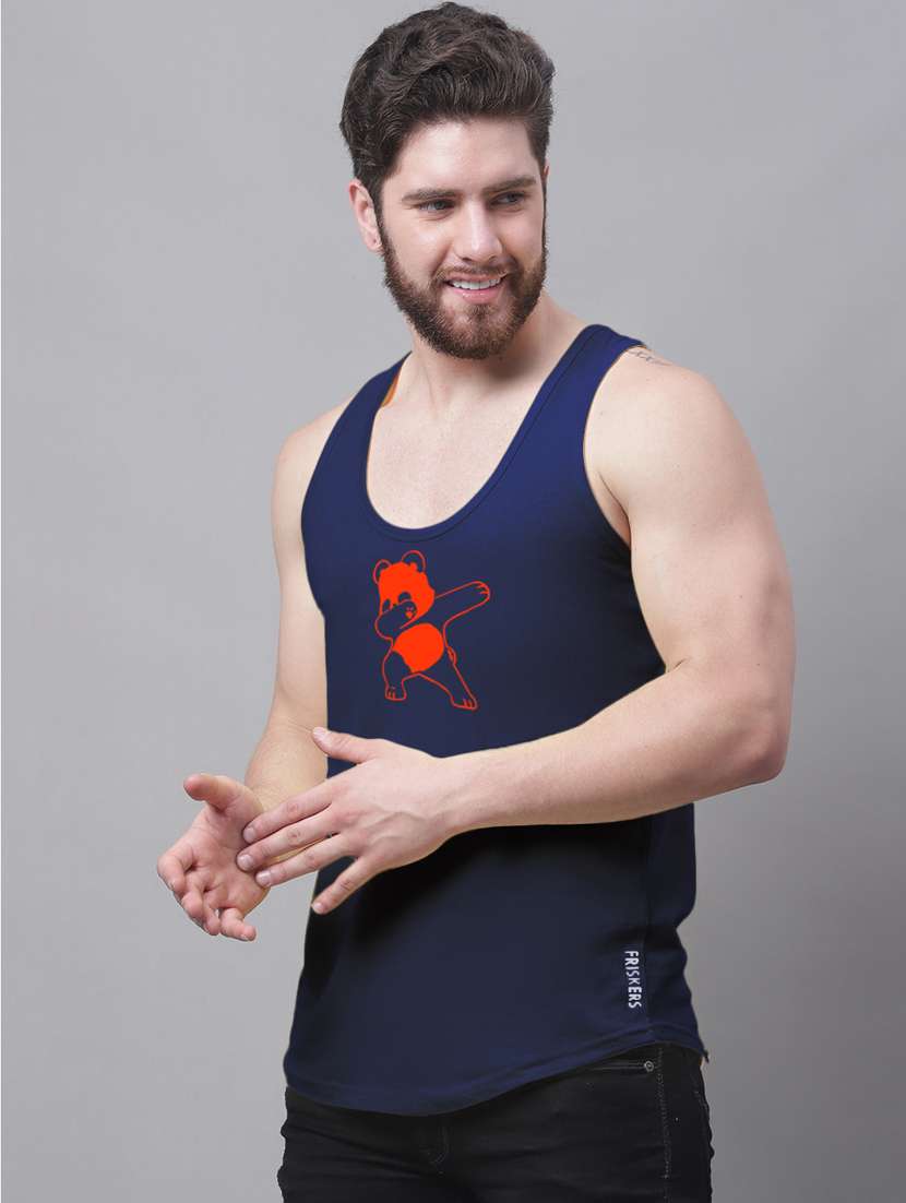 round neck printed vest - 20173870 -  Standard Image - 1