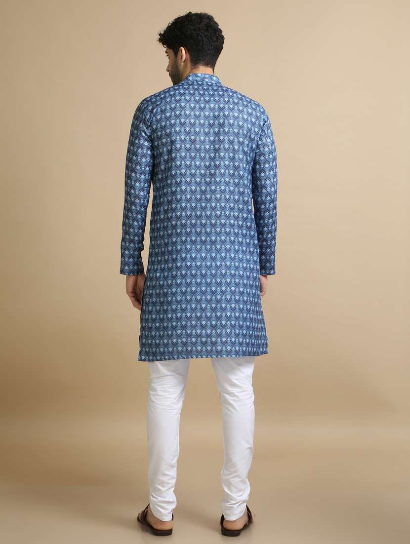 digital printed cotton kurta pyjama - 20173979 -  Standard Image - 4