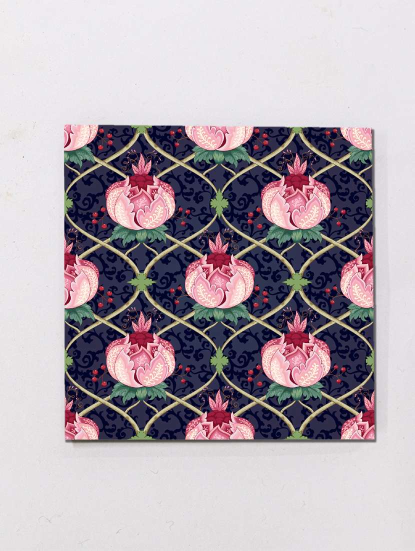 exquisite mdf coasters set of 6 with elegant wooden case - ambbi collections" - 20174334 -  Standard Image - 1