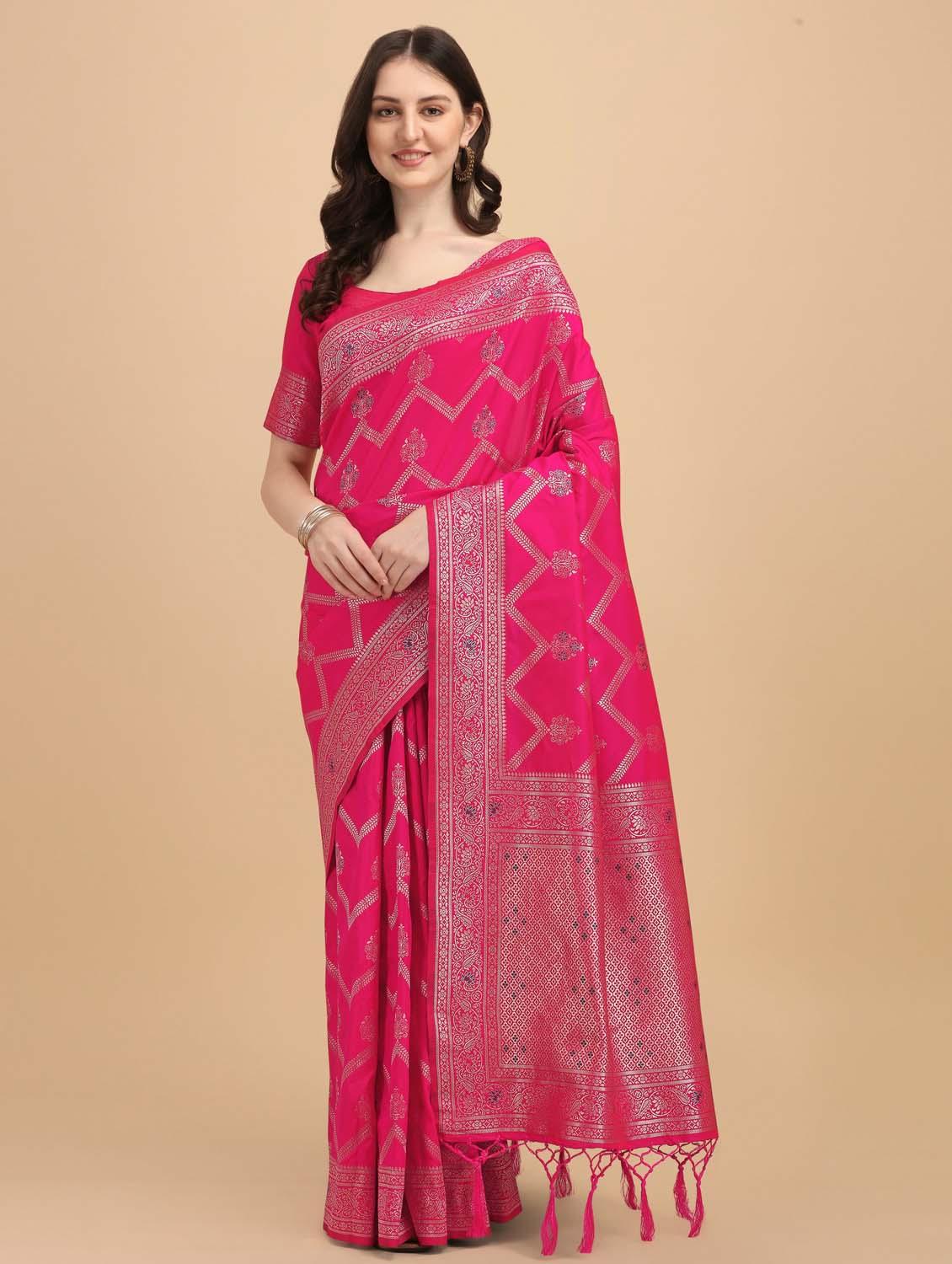 women's banarasi saree with blouse - 20175482 - Zoom Image - 0