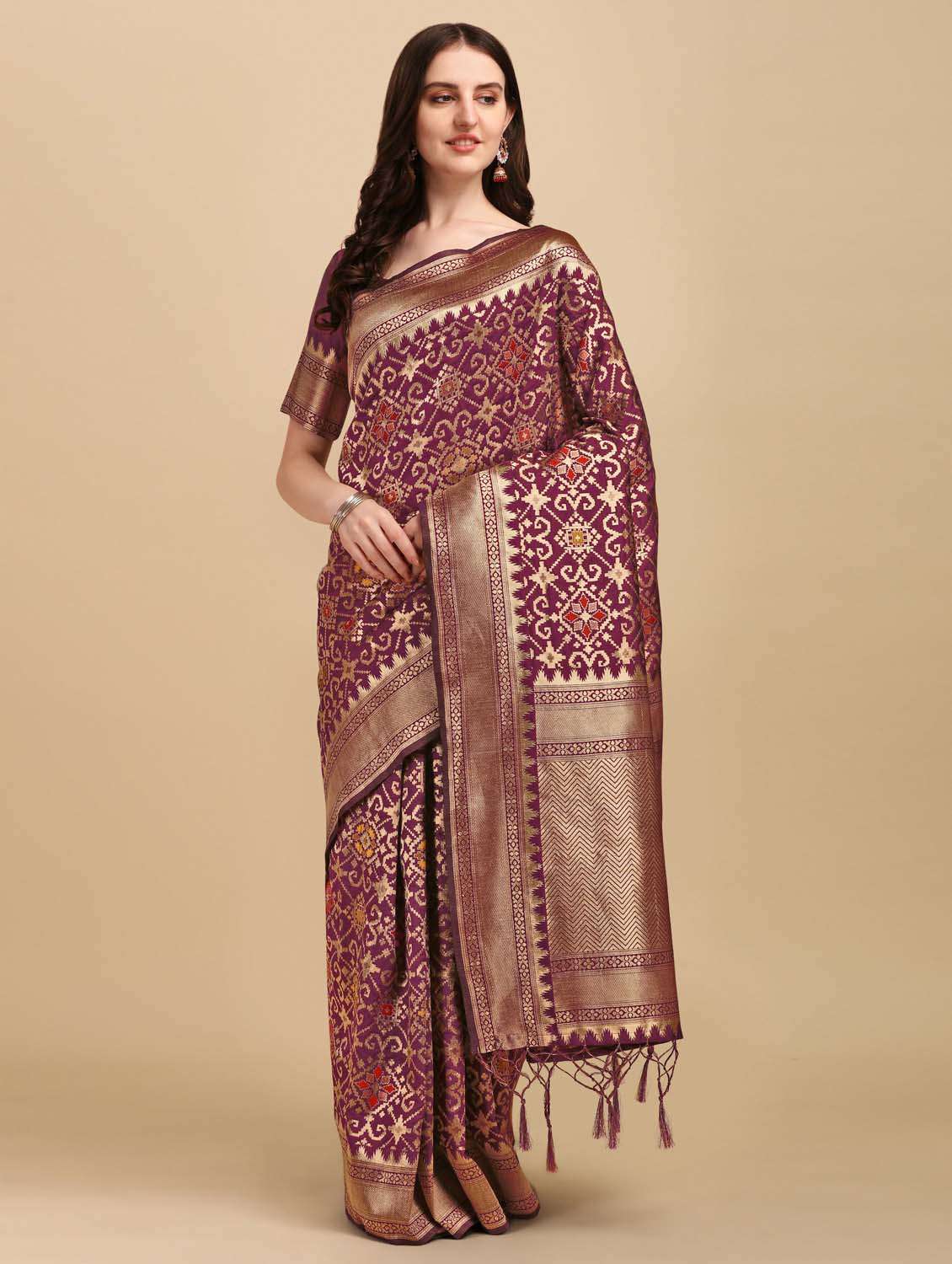 women's banarasi saree with blouse