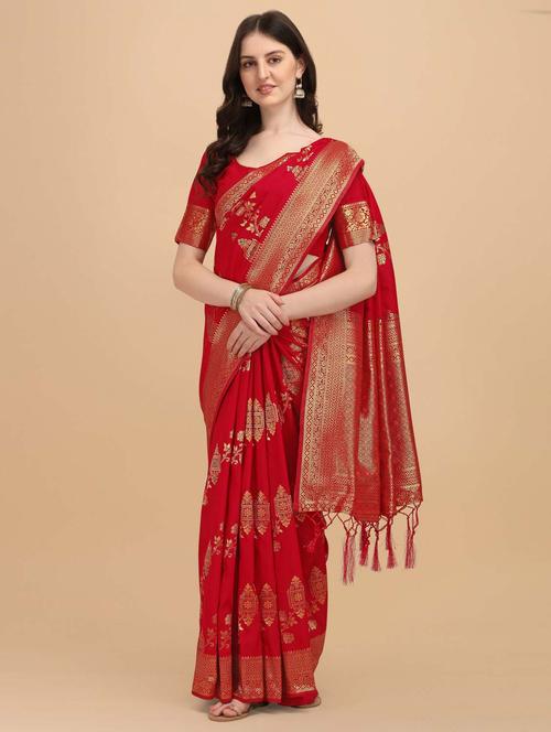 women's banarasi saree with blouse - 20175522 -  Standard Image - 0