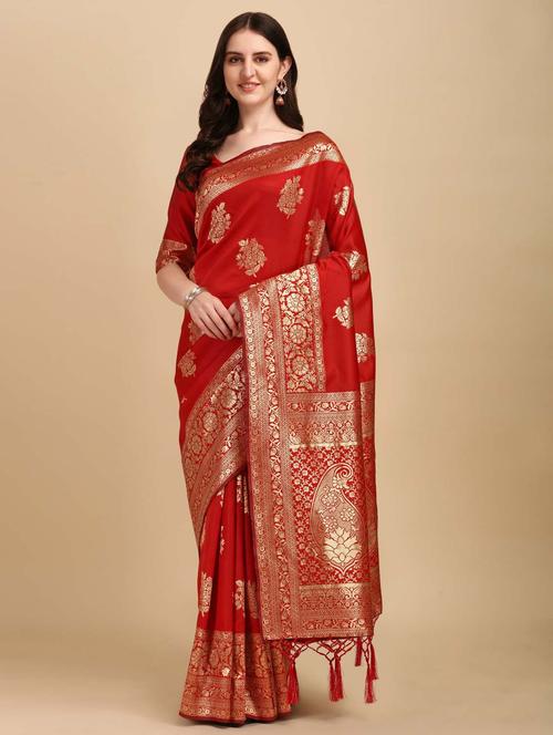women's banarasi saree with blouse - 20175525 -  Standard Image - 0