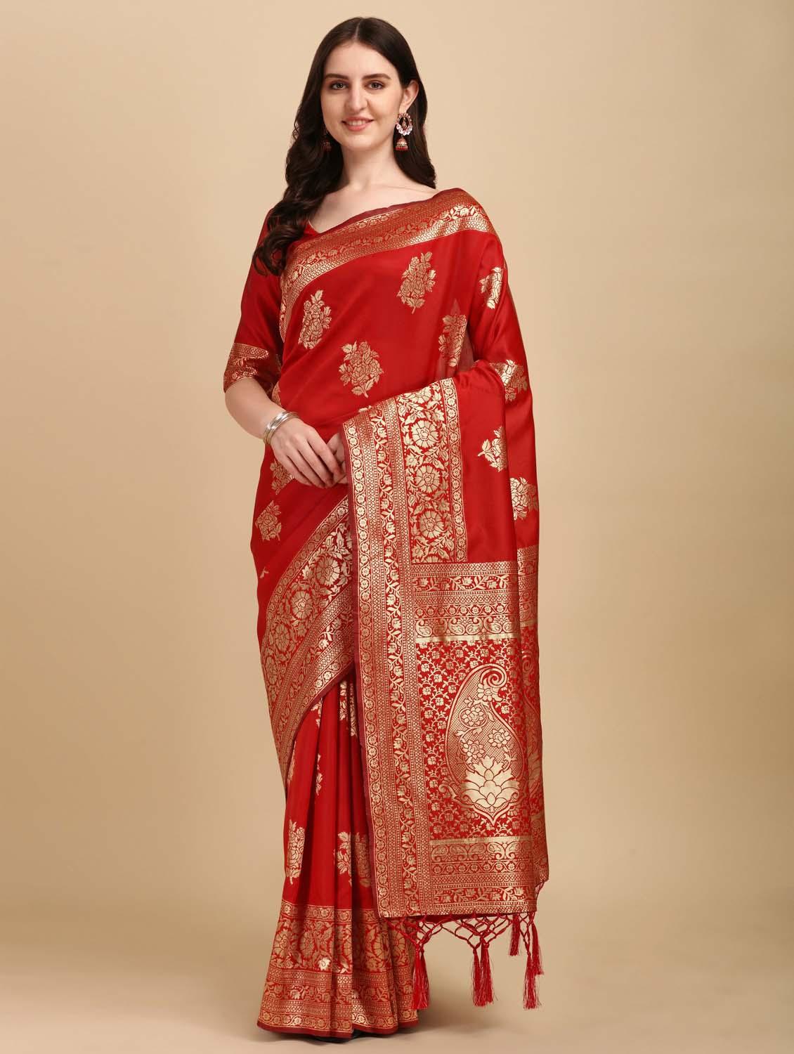 women's banarasi saree with blouse - 20175525 -  Zoom Image - 0