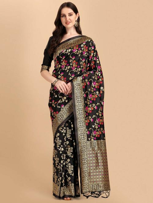 women's banarasi saree with blouse - 20175573 -  Standard Image - 0