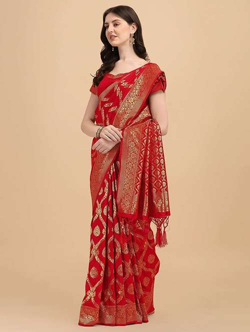 women's banarasi saree with blouse - 20175640 -  Standard Image - 0