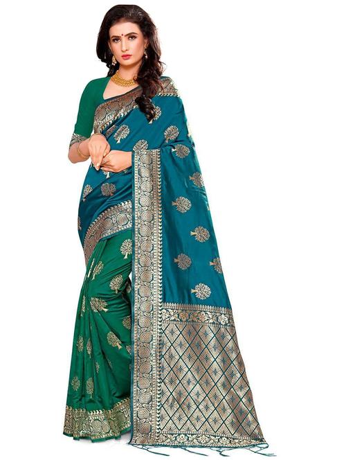 women's banarasi saree with blouse - 20175650 -  Standard Image - 0