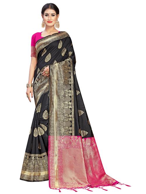 women's banarasi saree with blouse - 20175673 - Standard Image - 0