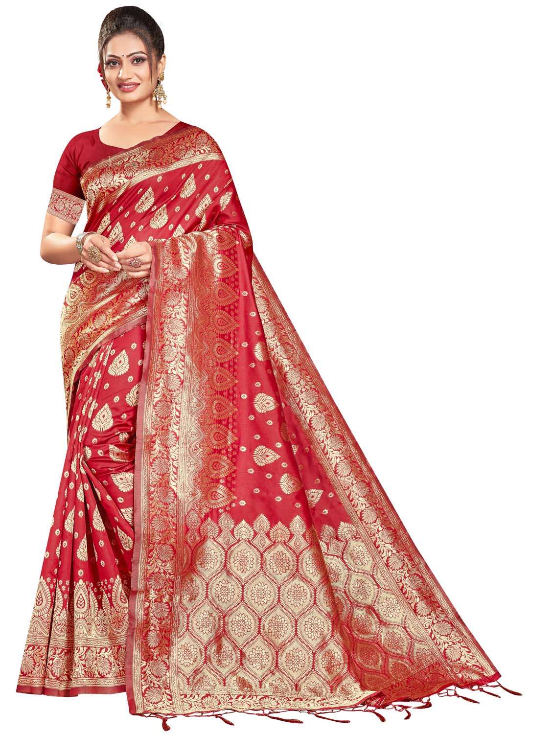 women's banarasi saree with blouse
