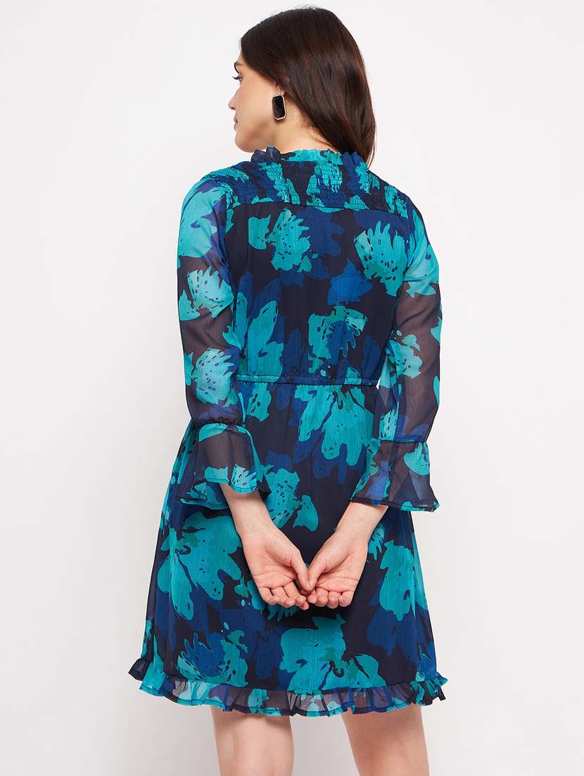 women's fit & flare floral dress - 20178539 -  Standard Image - 4